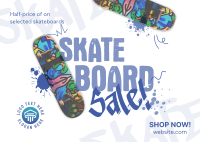 Streetstyle Skateboard Sale Postcard