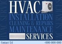 Editorial HVAC Service Postcard Design