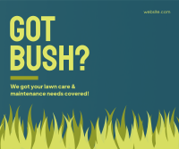 Bush Lawn Maintenance Facebook Post