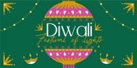 Diwali Festival Celebration Twitter Post