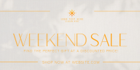 Minimalist Weekend Sale Twitter Post Design