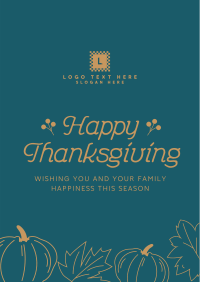 Happy Thanksgiving Poster