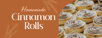 Homemade Cinnamon Rolls Facebook Cover