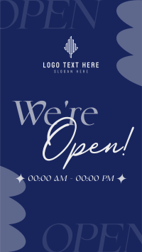 We're Open Now Instagram Story