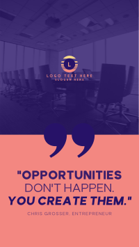 Business Opportunities Quote Instagram Reel