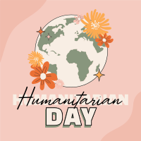 World Humanitarian Blooms Instagram Post Design