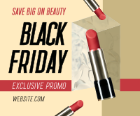 Black Friday Beauty Sale Facebook Post Design