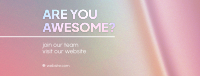 Are You Awesome? Facebook Cover