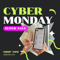 Cyber Super Sale Instagram Post