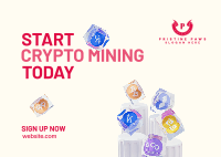 Start Crypto Today Postcard