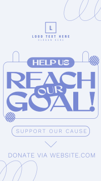 Fundraiser Geometric Generic Instagram Reel Image Preview