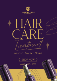 Hair Care Product Flyer Design