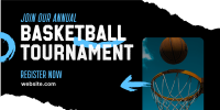 Basketball Tournament Twitter Post