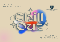 Chill Out Day Postcard Design