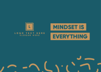 Mindset Doodle Lines Postcard