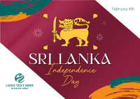 Sri Lanka Independence Postcard