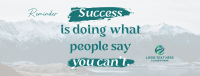 Success Motivational Quote Facebook Cover