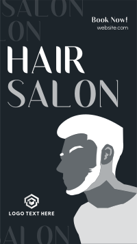 Minimalist Hair Salon YouTube Short Image Preview