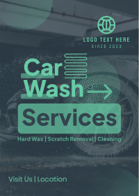 Unique Car Wash Service Poster