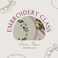 Embroidery Class Instagram Post Image Preview