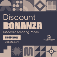 Geometric Discount Bonanza Instagram Post