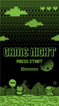 Retro 8-Bit Game Night Instagram Reel Design