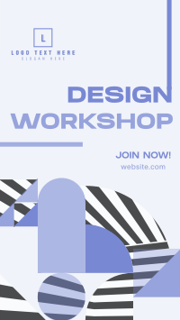 Modern Abstract Design Workshop Instagram Story Design