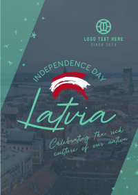 Latvia Independence Day Flyer