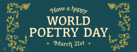 World Poetry Day Facebook Cover