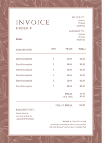 Lovely Wellness Invoice