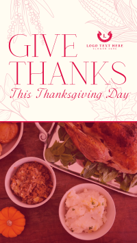 Holiday Thanksgiving Greeting Instagram Reel Design