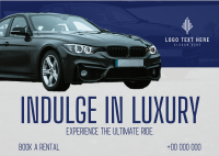 Luxury Car Rental Postcard