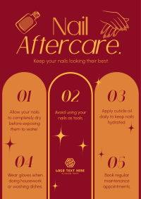 Nail Salon Aftercare Poster