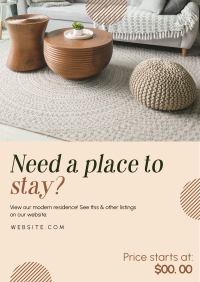 Cozy Place to Stay Flyer