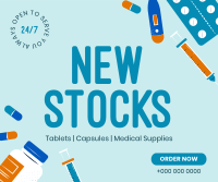 New Medicines on Stock Facebook Post