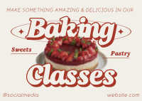 Modern Food Baking Postcard Design