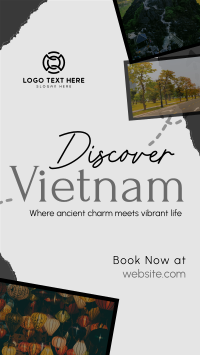 Vietnam Travel Tour Scrapbook Instagram Story