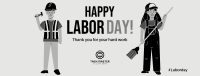 Happy Workers Facebook Cover Image Preview