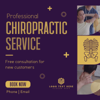 Chiropractic Service Instagram Post Design