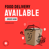 Food Takeout Delivery Instagram Post Design