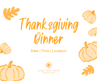 Thanksgiving Party Facebook Post Design