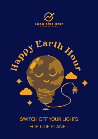 Happy Earth Hour Poster