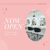 Hair Salon is Open Instagram Post