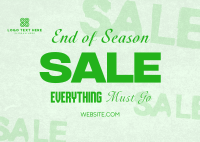 Simple Grunge Season Sale Postcard