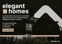 Elegant Homes Postcard Design