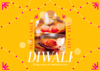 Accessories for Diwali Postcard Design