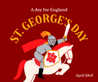 Happy St. George's Day Facebook Post