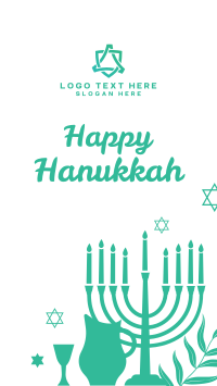 Happy Hanukkah Facebook Story