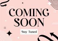 Minimalist Elegant Coming Soon Postcard