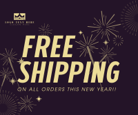 Free Shipping Sparkles Facebook Post